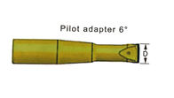 Pilot Adaptor 6 ° / Thread Drill Shank รุ่น R25 เครื่องมือขุดเจาะหิน