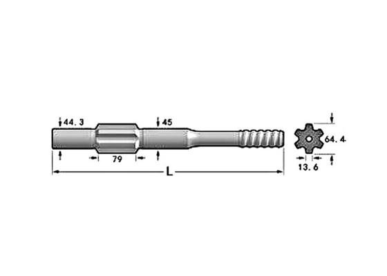 Hd712 788mm Shank Adapter โลโก้ที่กำหนดเองเจาะบ่อน้ำ