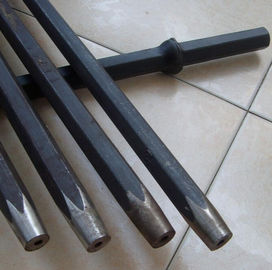 ความต้านทานการสึกหรอของแท่งเหล็ก 7 ° Hex สำหรับอุตสาหกรรมเหมืองแร่ก้าน 22x108mm / 25x159mm