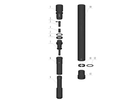เครื่องมือเจาะ CNC Milling DTH ความดันอากาศ DTH Hammer สำหรับการขุดเจาะบ่อน้ำ