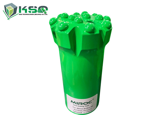 89mm T51 Drop Center บิตปุ่มเจาะใบหน้าสำหรับอุโมงค์เหมืองหินและกราวด์