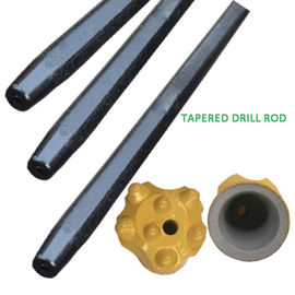 ความต้านทานการสึกหรอของแท่งเหล็ก 7 ° Hex สำหรับอุตสาหกรรมเหมืองแร่ก้าน 22x108mm / 25x159mm