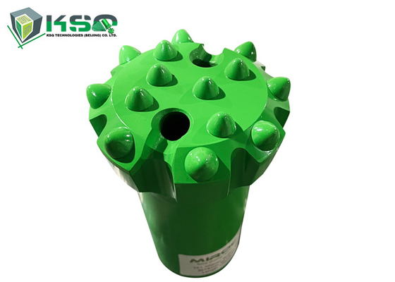 T51 89mm Drill Dth Hammer Button Bits Tungsten Carbide / 14 Button ที่มีเส้น