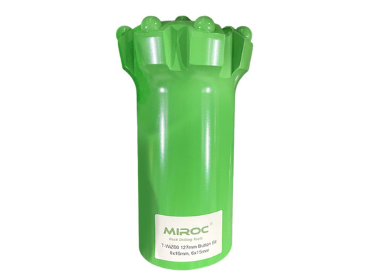 เครื่องมือเจาะหิน Top Hammer T-WIZ60 102mm Thread Button Bits สําหรับการขุดหินและการเหมืองแร่