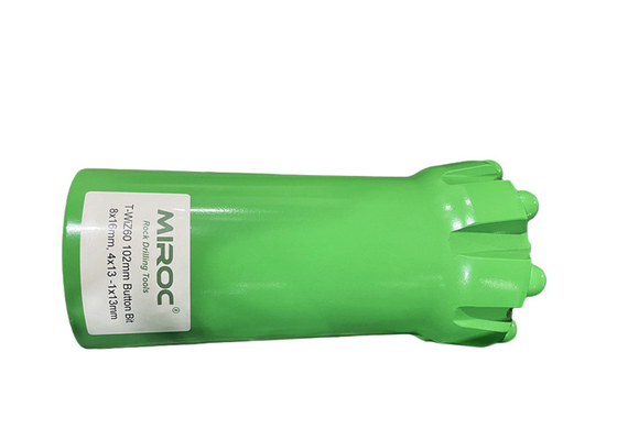 เครื่องมือเจาะหิน Top Hammer T-WIZ60 102mm Thread Button Bits สําหรับการขุดหินและการเหมืองแร่