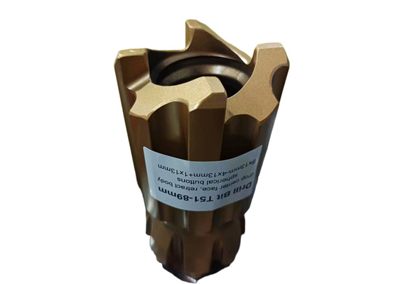 T51-89mm Retrac Tungsten Carbide Drill Bit สําหรับการเจาะที่ยาวนาน