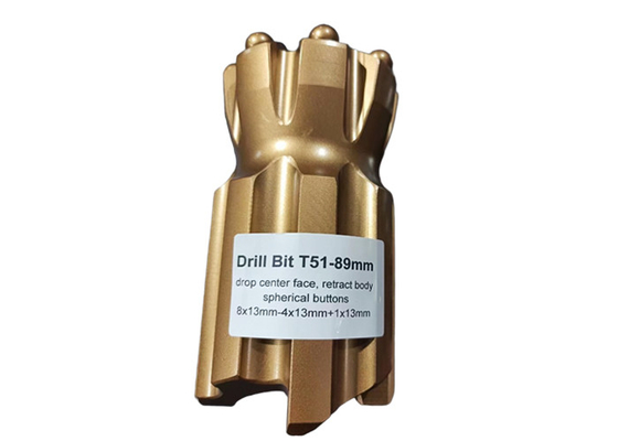 T51-89mm Retrac Tungsten Carbide Drill Bit สําหรับการเจาะที่ยาวนาน