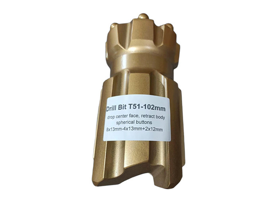 89mm-127mm T51 กว้าง บีทเจาะที่ถอดได้ สําหรับการเจาะอุโมงค์