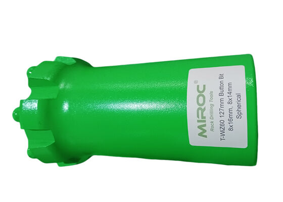 ดอกสว่านเจาะหินแบบเกลียว T-WIZ60-127 มม. พร้อมเหล็กอัลลอยและคาร์ไบด์ทังสเตนสำหรับการเจาะประสิทธิภาพสูง