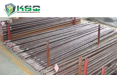 รอบโลหะผสมเหล็ก Rock Drill Rod T38 คู่มือความเร็วก้านฟลัชชิงหลุม 17mm