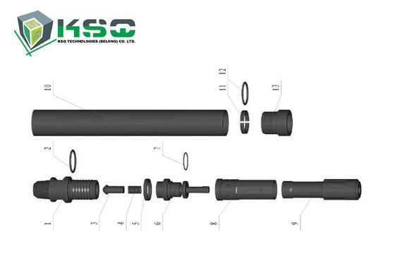 เครื่องมือขุดเจาะ DTH สำหรับ DTH345 ค้อน DTH345-12 Bit แหวนยึด