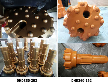 6 นิ้วความดันอากาศสูง DHD360 สว่านและค้อนสำหรับลงหลุมเจาะหิน