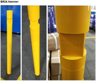 BR2 / BR3 2 "DTH ค้อนเจาะอย่างดีแรงดันต่ำอากาศ BR2 ค้อนสีเหลือง