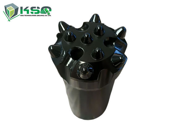 T45 76mm Flat Face 10 Ballistic Long Hole Drilling Button เจาะ Bit