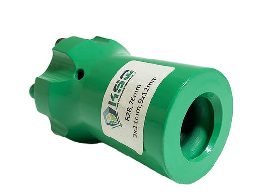 R28 76mm คาร์ไบด์รีมโดมปุ่มเกลียวสำหรับเจาะหิน