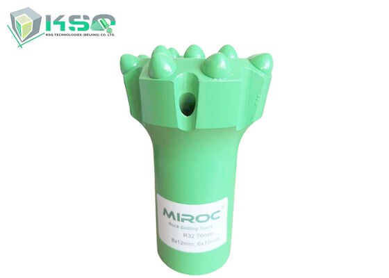 R32 76mm Rock Drilling Thread ปุ่มบิต