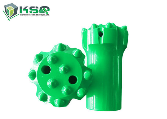 12 ปุ่มเส้นผ่านศูนย์กลางหน้าแบน 76mm T45 ดอกสว่านสำหรับเจาะค้อนด้านบน