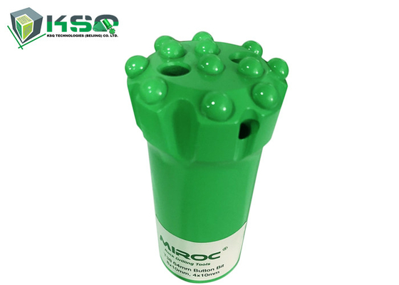 T38 - 76mm Drop Center / Flat Face ความต้านทานการสึกหรอสูงปุ่มสว่านเกลียว Bits