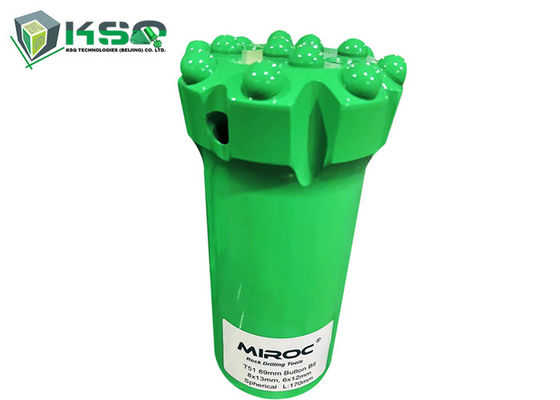 T51 89mm ปุ่มสว่านทังสเตนคาร์ไบด์ / 14 ปุ่มเกลียว