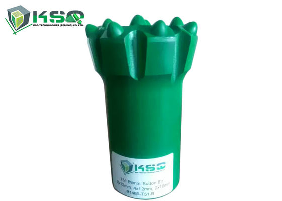T51 89mm 8X12 4X12 2X10 4 หลุม Hard Rock Mining Drillin Bits ปุ่ม เจาะ บิต