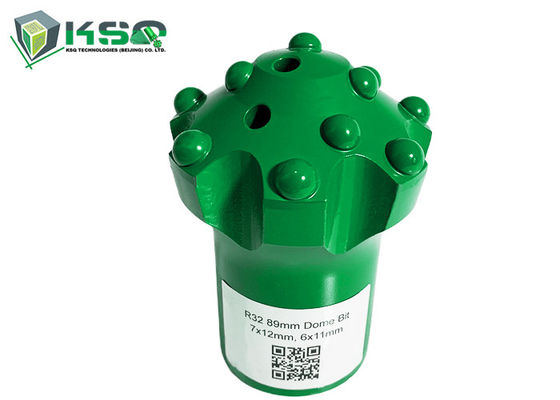 R32 Tungsten Carbide Domed Fast Drilling And Quarrying Tools ปุ่มคว้านด้าย Bit