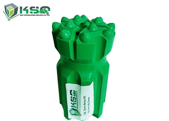 T38 ปุ่มเจาะ Bit 64 มม ถึง 76 มม ด้านบนหมัก Tungsten Carbide Thread