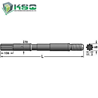 Atlas Copco สว่านก้านอะแดปเตอร์ COP2160EX ตำรวจ 4050EX, COP4050MUX