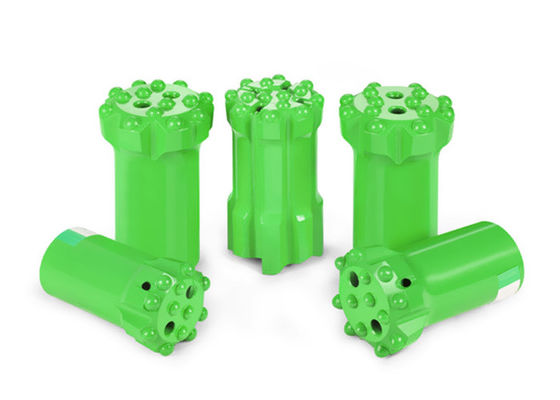 เหล็กกล้าคาร์บอนสูง T45 สว่าน / ปุ่มบิตเกลียว 76 มม. สำหรับการเจาะแบบ Longhole