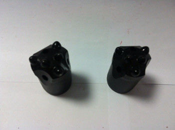 เหล็กกล้าคาร์บอนขนาดเล็กเจาะหินบิต 11 องศาเรียวปุ่มบิต 7 ปุ่มขีปนาวุธ