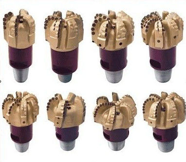 เครื่องมือขุดเจาะบ่อน้ำ PDC Drill Bits พร้อมหัวฉีดทังสเตนคาร์ไบด์สองปีก
