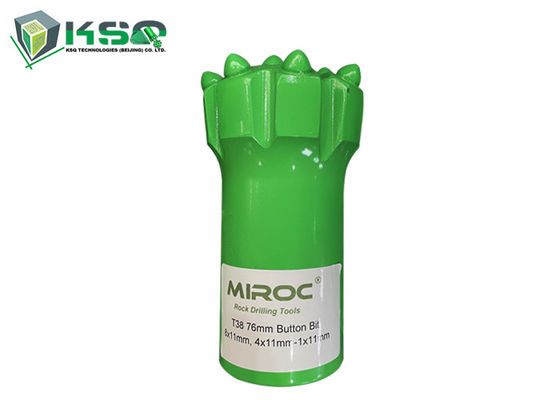 T38 64mm ถึง 89mm Top Hammer ทังสเตนคาร์ไบด์ปุ่มเกลียวดอกสว่าน
