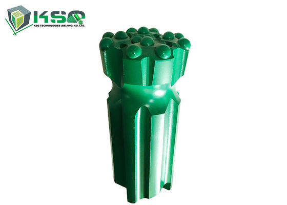 64mm T38 Tungsten Carbide Retracable Thread Button Bit สำหรับการเจาะค้อนด้านบน
