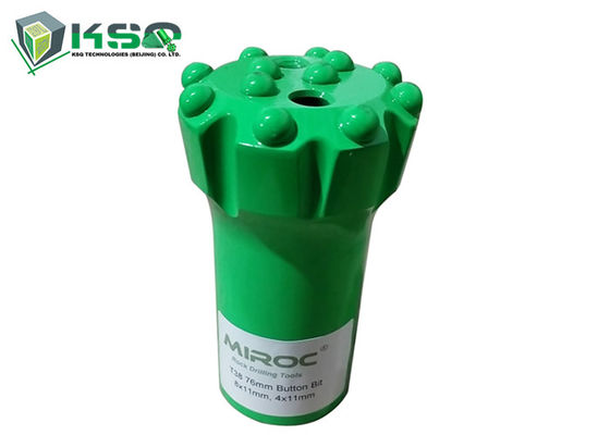 ดอกสว่านเจาะหินปุ่ม T38 76 มม. รูปร่างแบนทนทาน