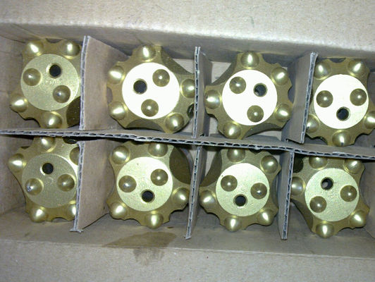 เครื่องมือทังสเตนคาร์ไบเครื่องจักรเจาะ 7 °เหมืองหิน 34mm เรียวปุ่มบิต